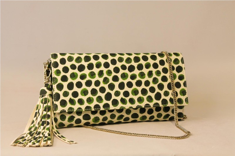 BOLSO CARTERA PYTON VERDE