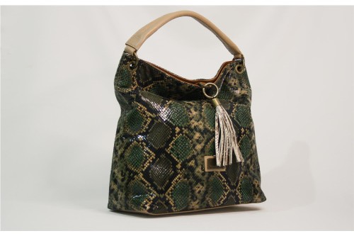 BOLSO MISCELANEA ARIANE VERDE BEIGE CAS