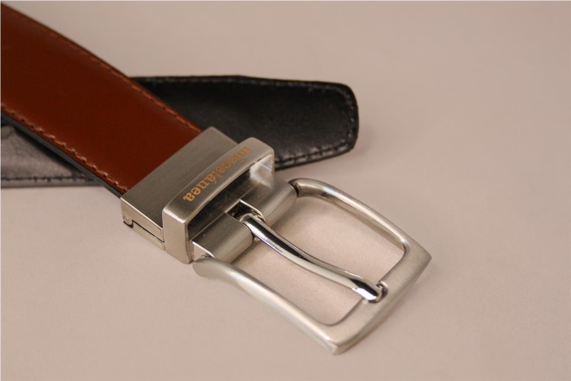 CINTURON MISCELANEA REVERSIBLE CUERO NEGRO