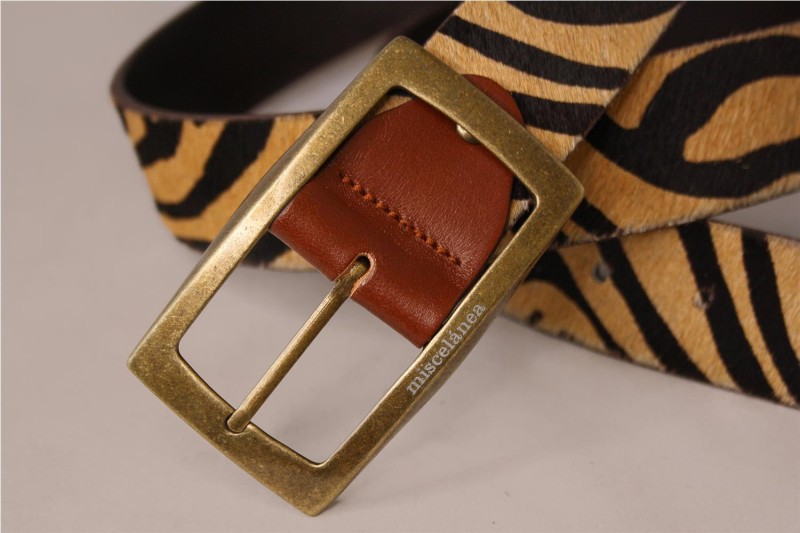 CINTURON MISCELANEA CEBRA TOSTADO