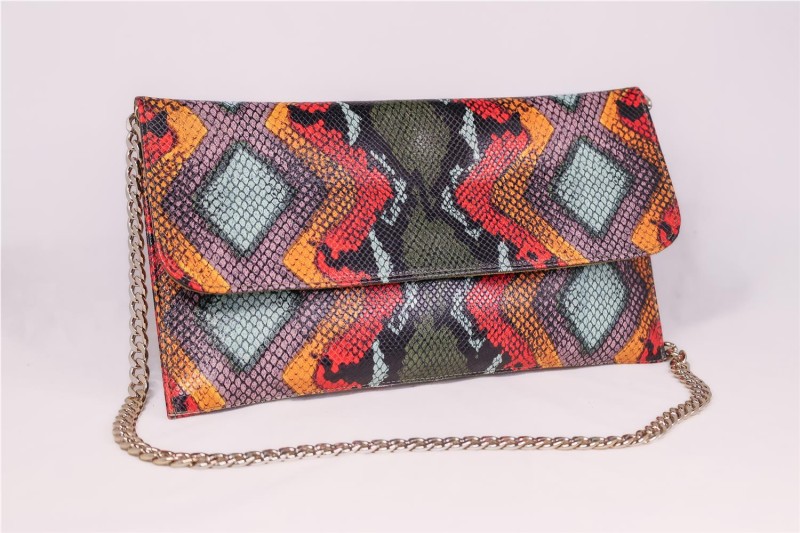 BOLSO CARTERA MISCELANEA ROJO NARANJA
