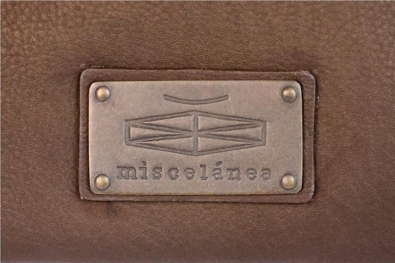 BOLSO MANO MISCELANEA MARRON