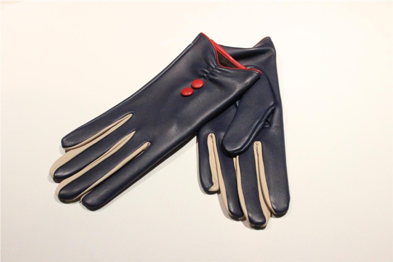 GUANTES MISCELANEA PIEL AZUL