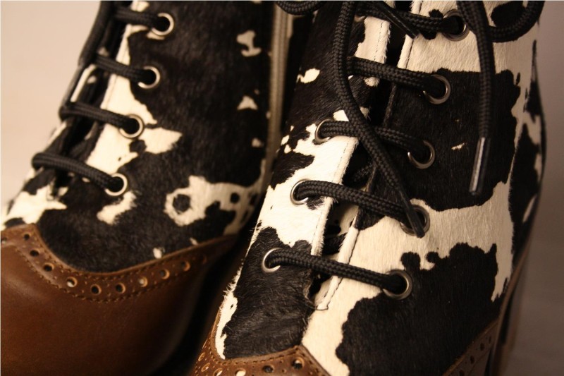 BOTINES MISCELANEA CUERO VERDE