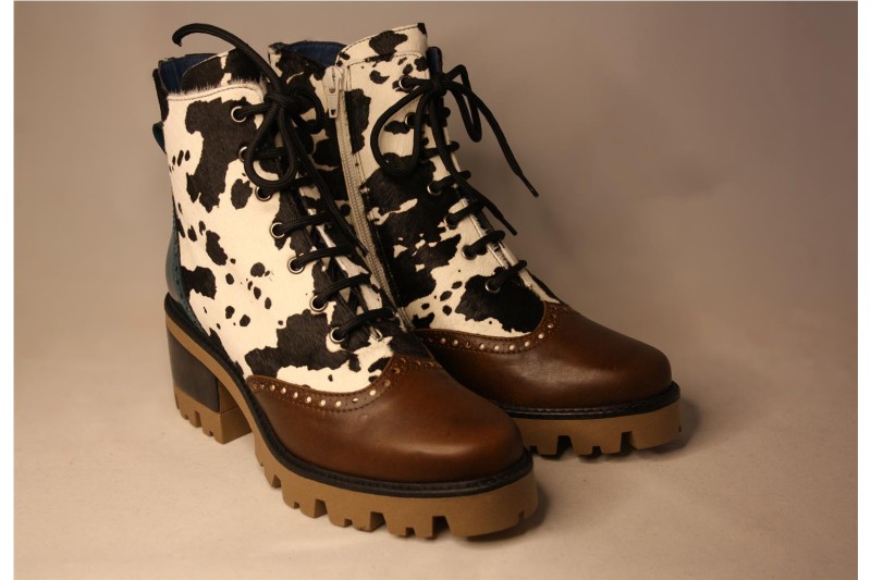 BOTINES MISCELANEA CUERO VERDE